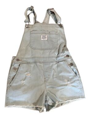 Levi's SIGNATURE GOLD Light Blue Denim Short Overalls. Size XL. Casual.